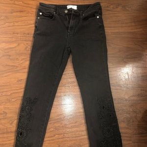 Free People Black Jeans